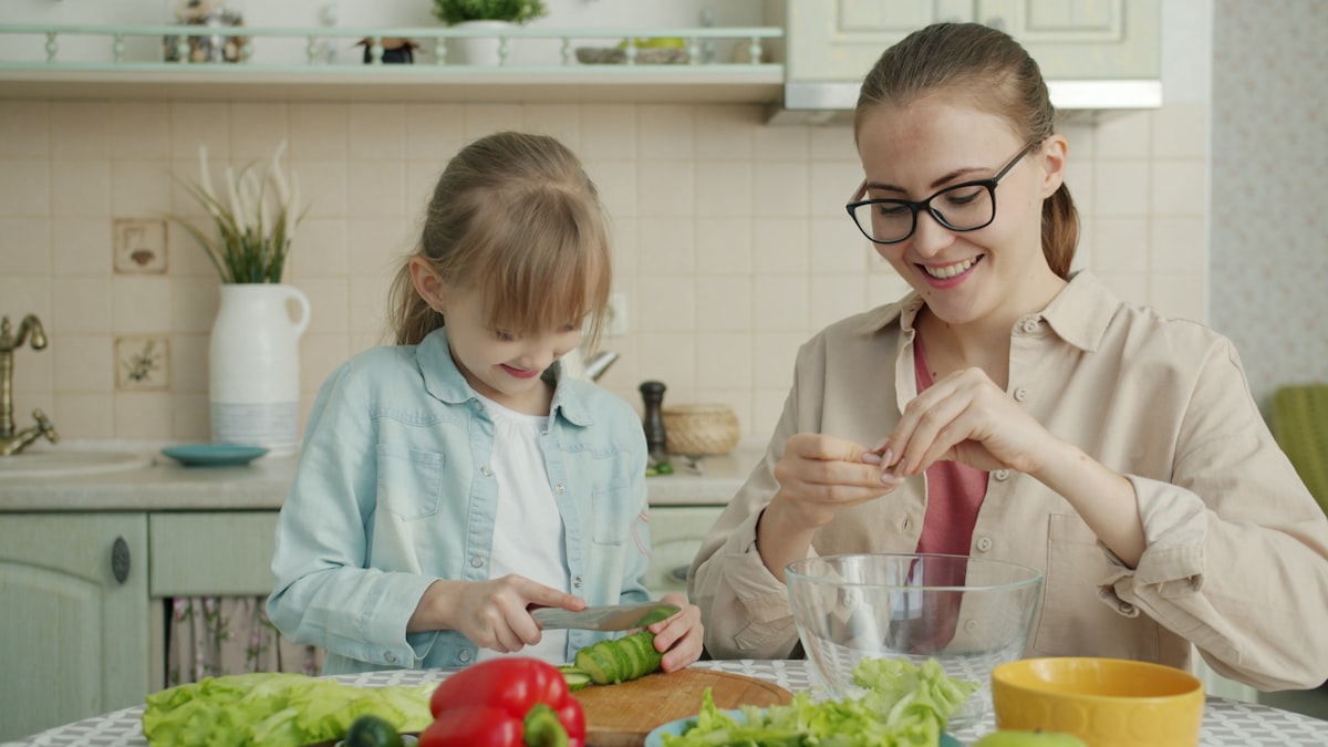 Hands preparing fresh vegetables for a nutritious meal